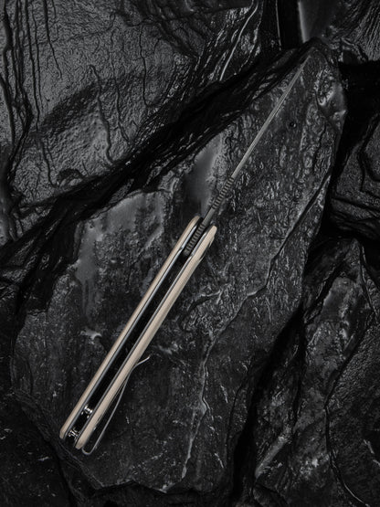 Civivi Navo 3.25" Damascus Ivory G10 Folding Knife by Ostap Hel C25015A-DS1