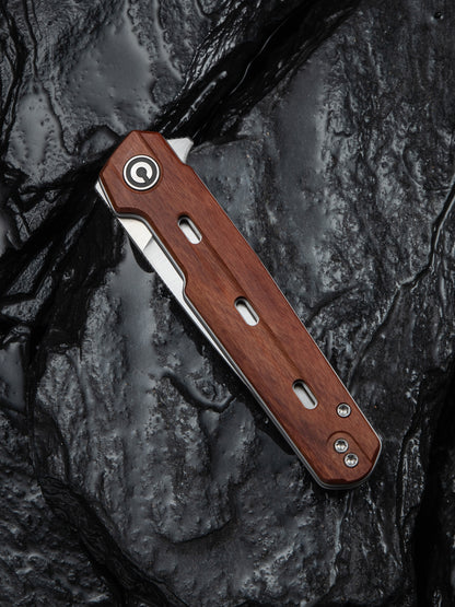 Civivi Navo 3.25" Nitro-V Guibourtia Wood Folding Knife by Ostap Hel C25015B-1