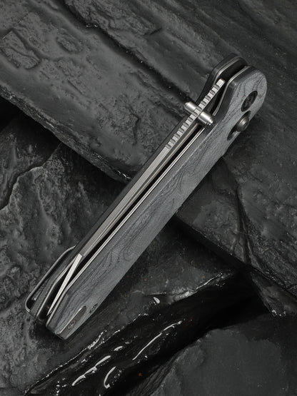 Civivi Over Yonder 3.35" Sandvik 14C28N Silver G10 Aluminium Foil Crossbar Lock Folding Knife C25027-2