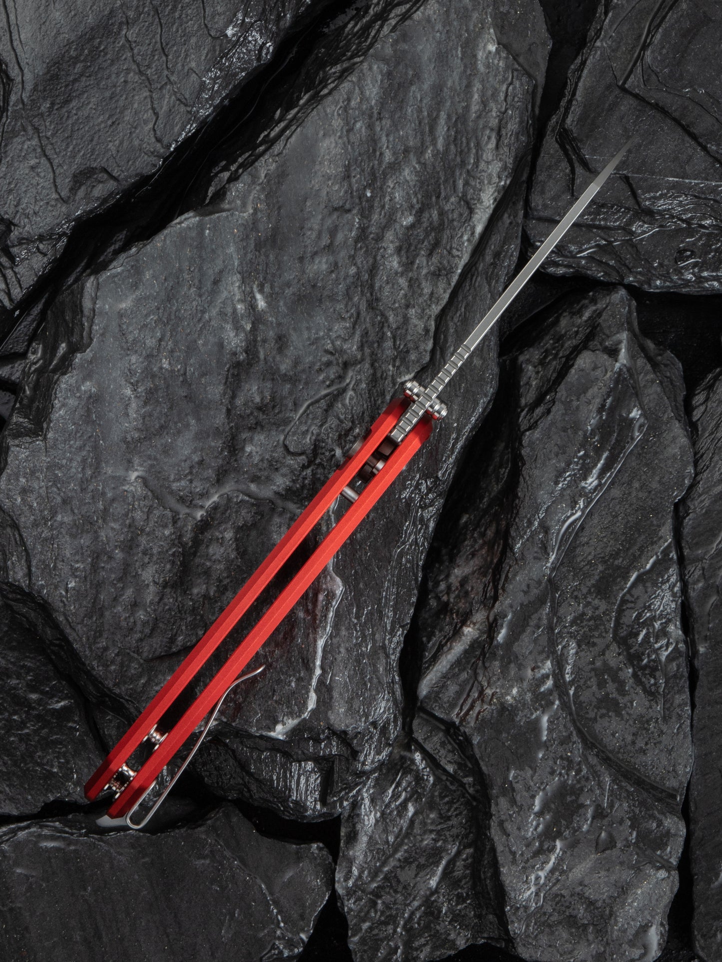 Civivi Pragma Prime 3.49" Sandvik 14C28N Red Aluminium Button Lock Folding Knife C24067-2