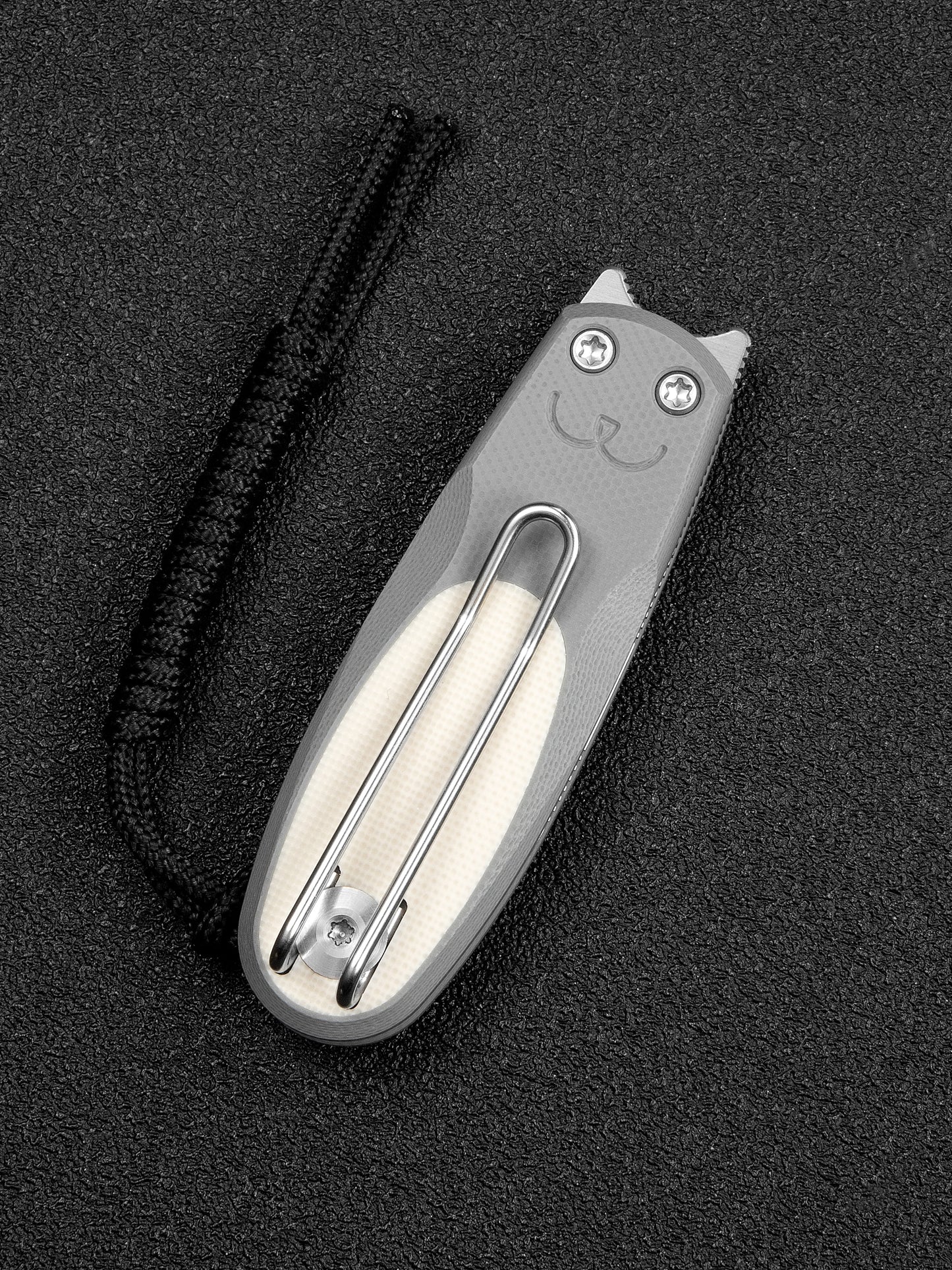 Civivi Purr 1.83" Nitro-V Gray/Ivory G10 Slip-Joint Flipper Folding Knife by Ostap Hel C25054-1