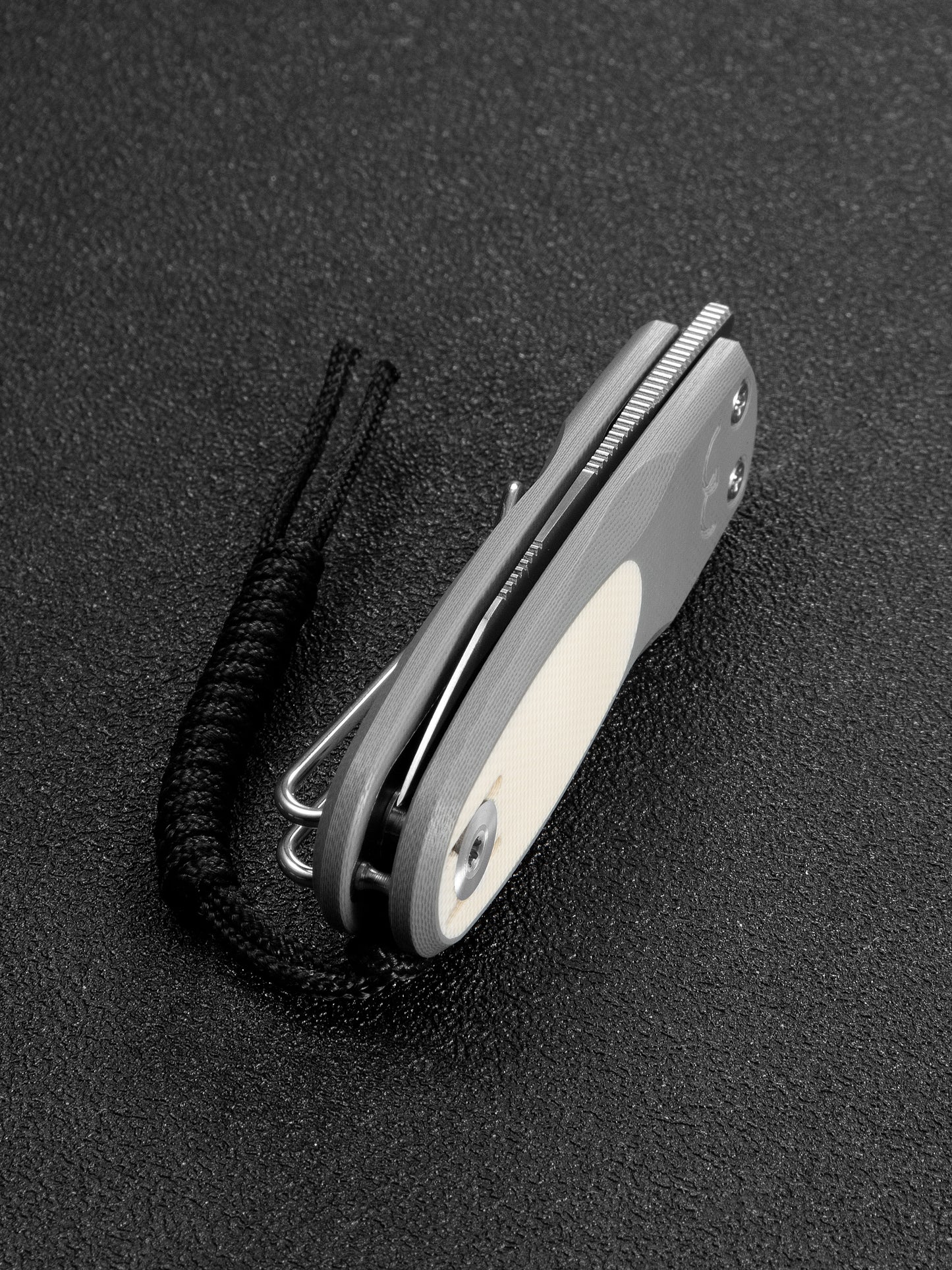 Civivi Purr 1.83" Nitro-V Gray/Ivory G10 Slip-Joint Flipper Folding Knife by Ostap Hel C25054-1