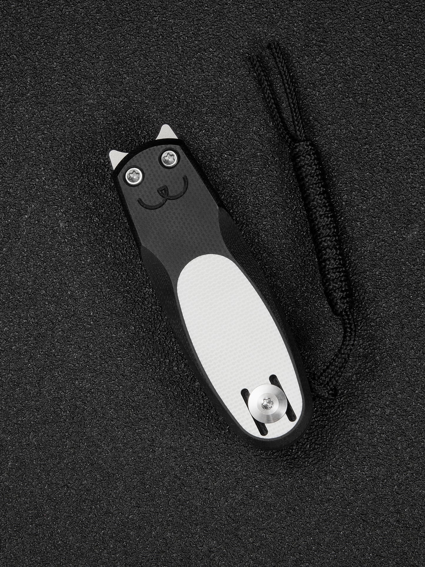 Civivi Purr 1.83" Nitro-V Black/White G10 Slip-Joint Flipper Folding Knife by Ostap Hel C25054-2