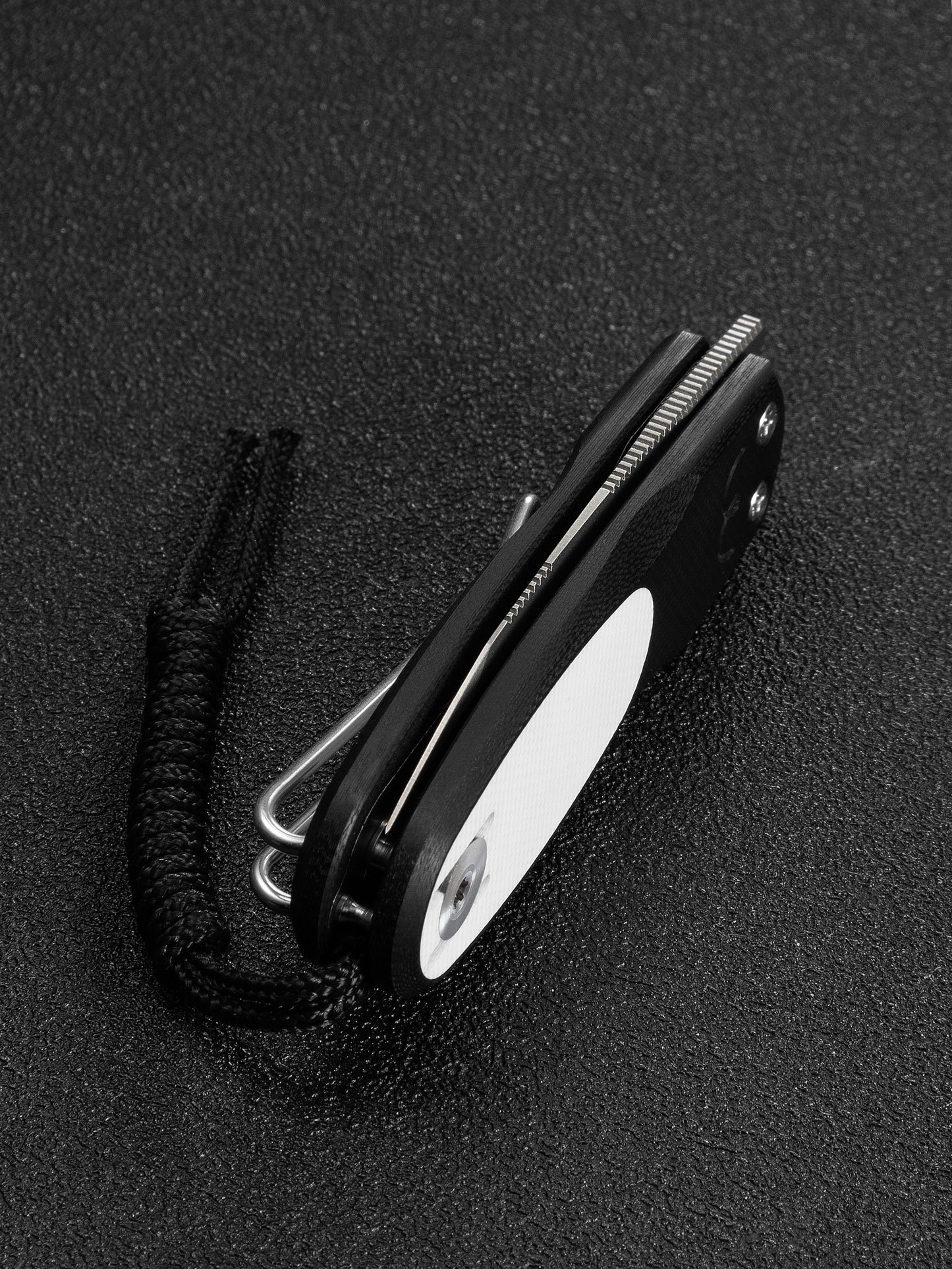Civivi Purr 1.83" Nitro-V Black/White G10 Slip-Joint Flipper Folding Knife by Ostap Hel C25054-2