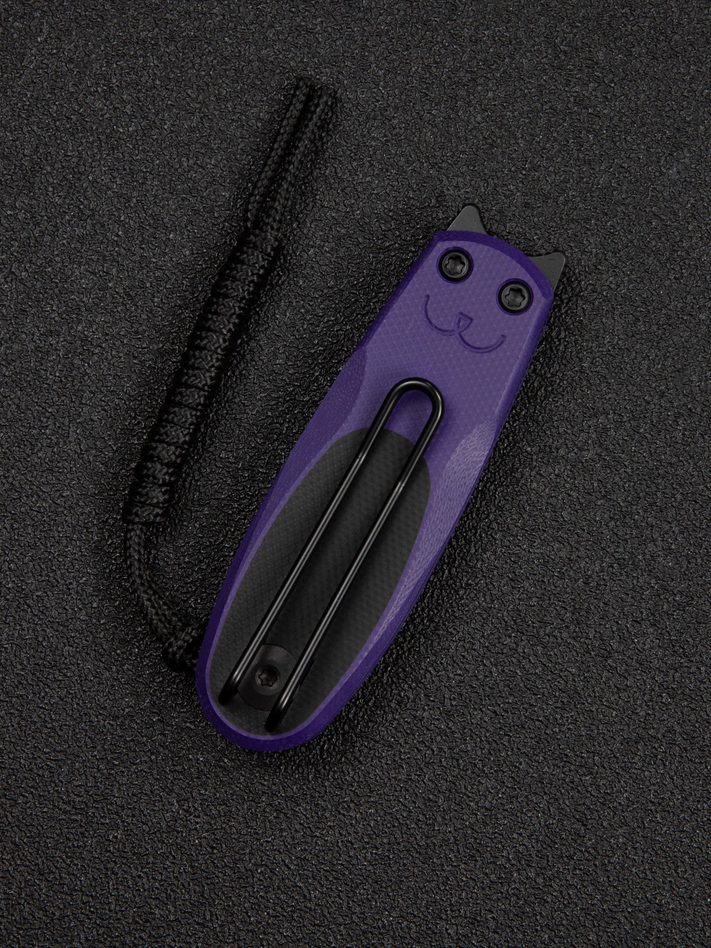 Civivi Purr 1.83" Nitro-V Purple/Black G10 Slip-Joint Flipper Folding Knife by Ostap Hel C25054-3