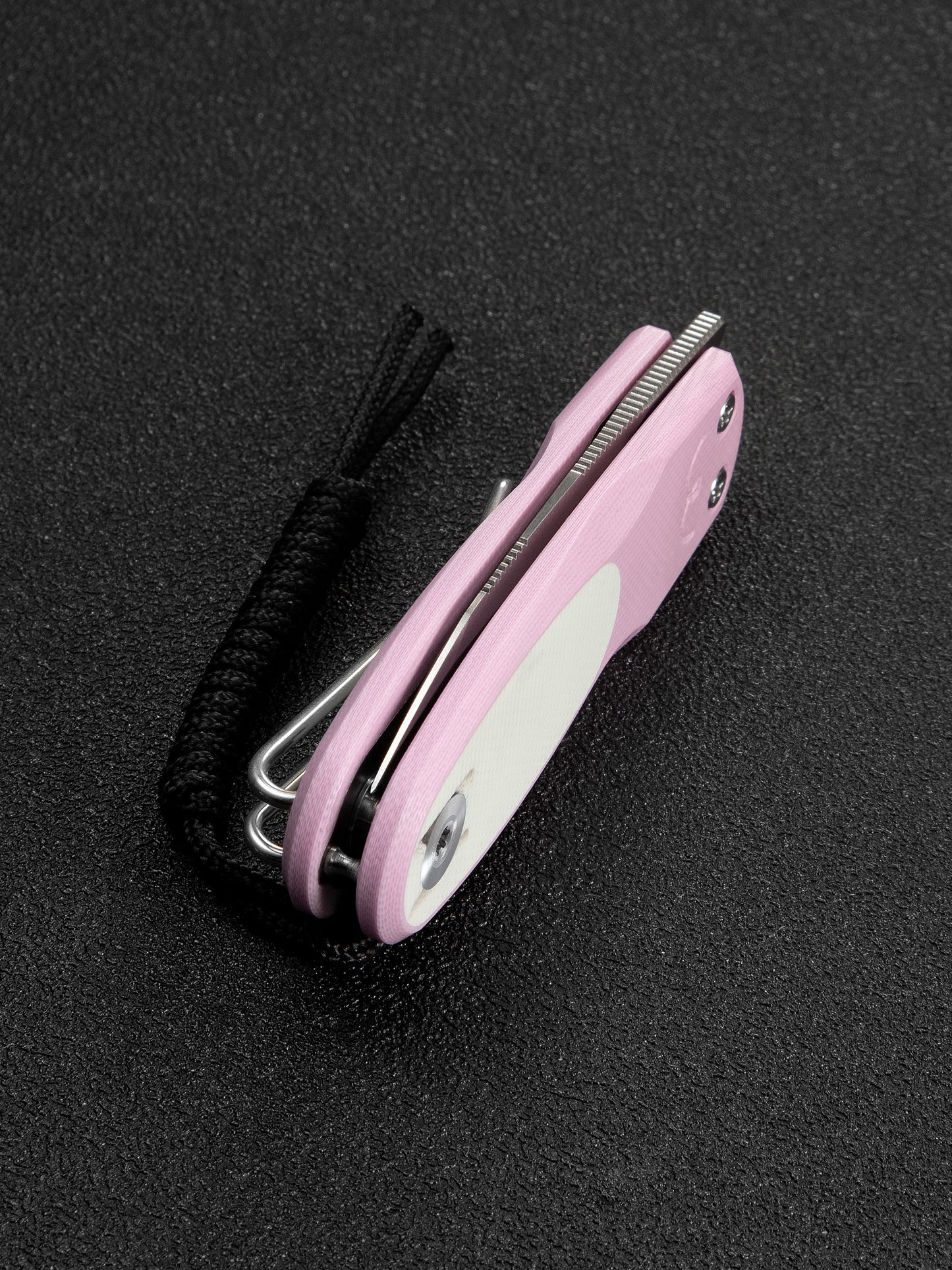 Civivi Purr 1.83" Nitro-V Powder Pink/White G10 Slip-Joint Flipper Folding Knife by Ostap Hel C25054-4