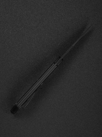 Civivi SOKN 2.82" Nitro-V Black Stonewashed Black G10 Fixed Blade Knife by Kyle Lamb C22027-3