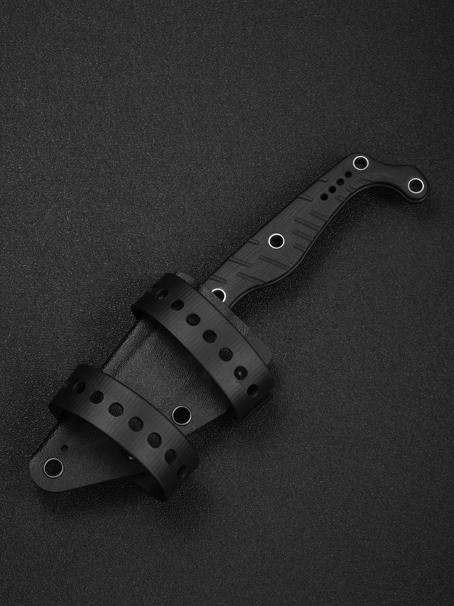 Civivi SOKN 2.82" Nitro-V Black Stonewashed Black G10 Fixed Blade Knife by Kyle Lamb C22027-3