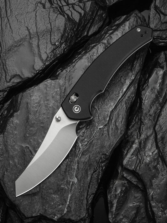 Civivi Sixgill 3.41" Nitro-V Black G10 Crossbar Lock Folding Knife by Gavko Knives C24050-1