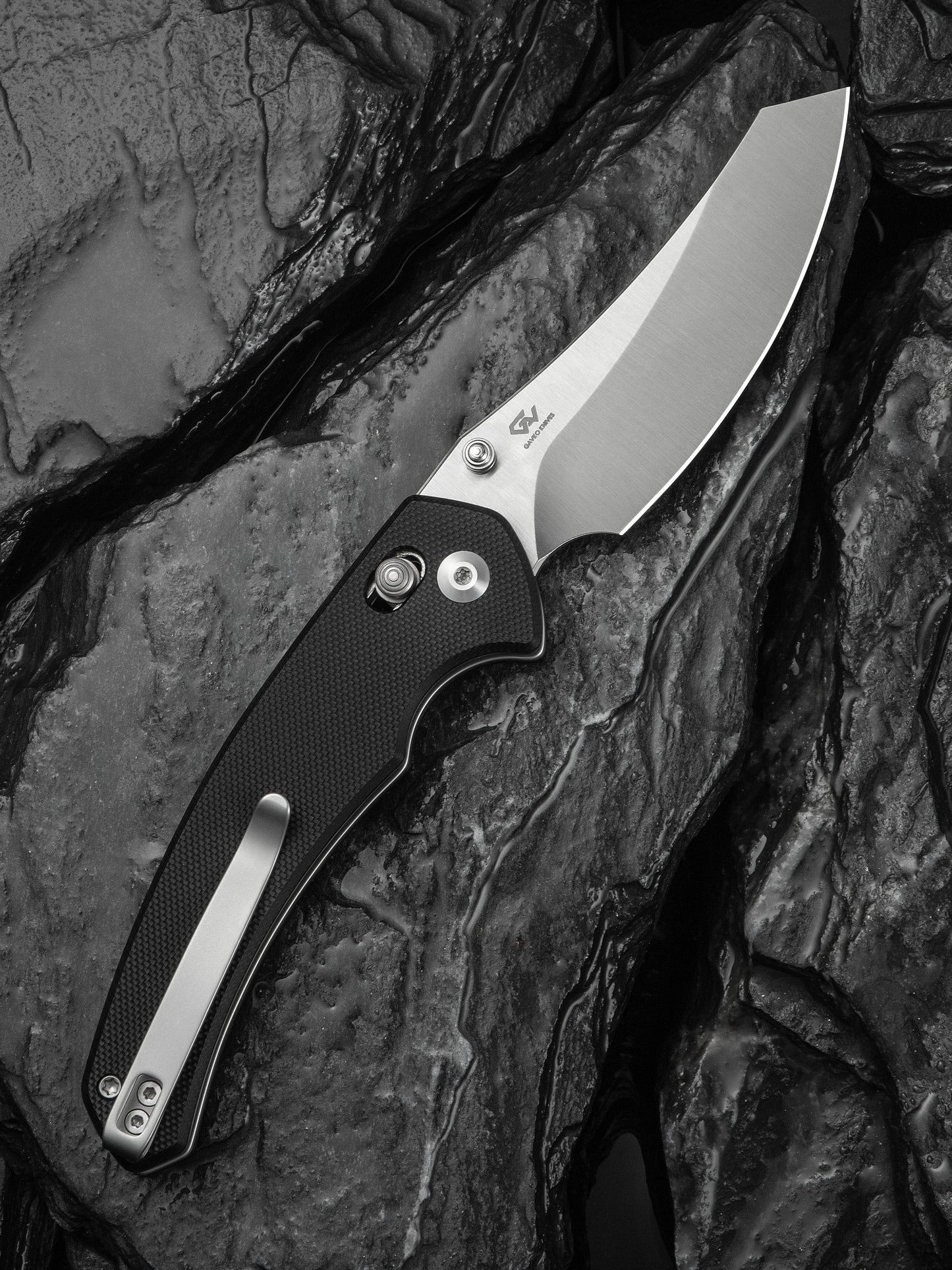 Civivi Sixgill 3.41" Nitro-V Black G10 Crossbar Lock Folding Knife by Gavko Knives C24050-1