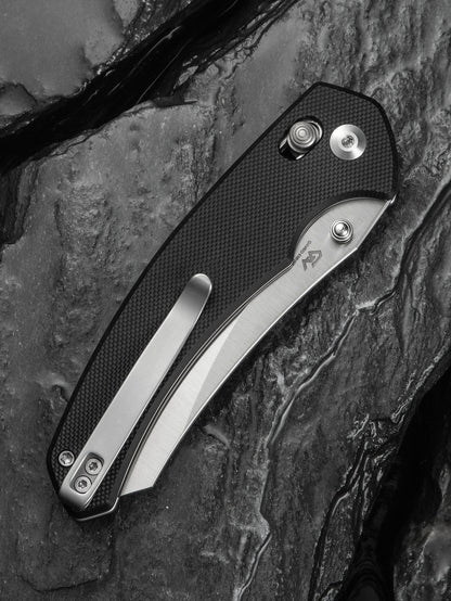 Civivi Sixgill 3.41" Nitro-V Black G10 Crossbar Lock Folding Knife by Gavko Knives C24050-1