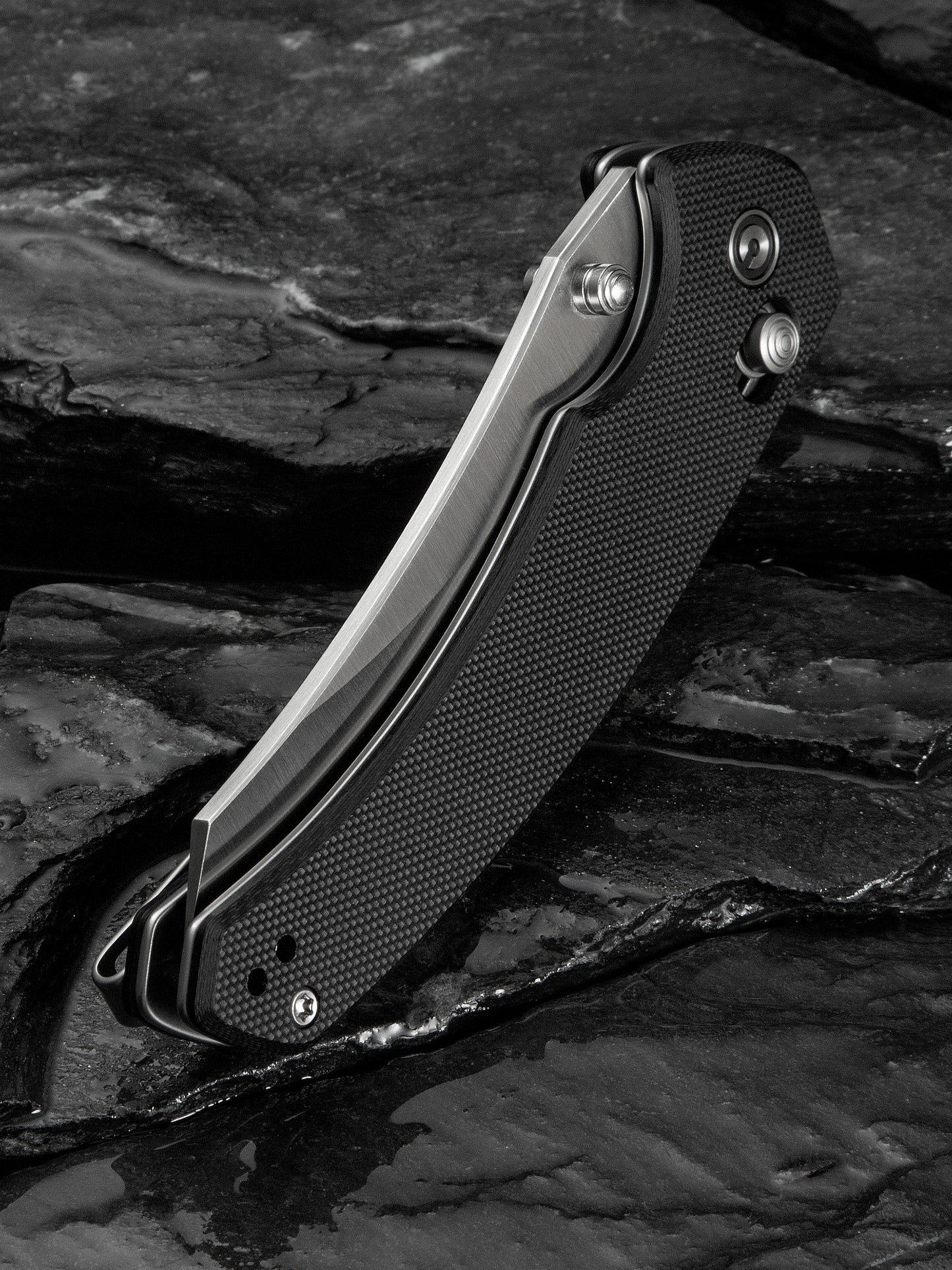 Civivi Sixgill 3.41" Nitro-V Black G10 Crossbar Lock Folding Knife by Gavko Knives C24050-1
