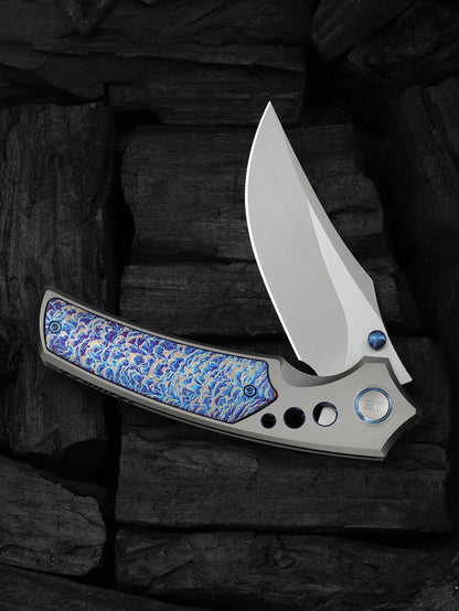 WE Skynix 3.7" M390 Flamed Titanium Folding Knife WE24087-2