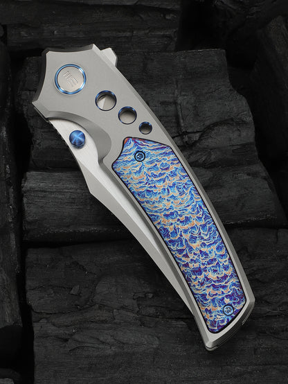 WE Skynix 3.7" M390 Flamed Titanium Folding Knife WE24087-2
