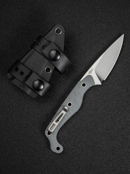 Civivi SOKN 2.82" Nitro-V Gray G10 Fixed Blade Knife by Kyle Lamb C22027-2