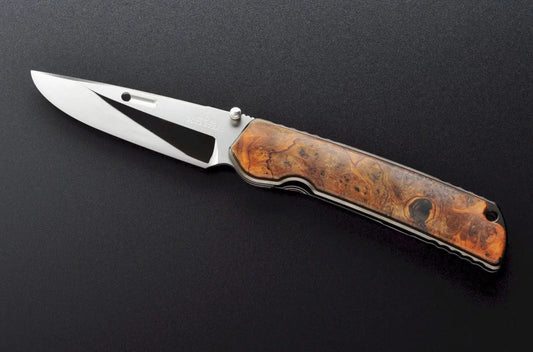 Rockstead HIGO X-IW-ZDP 3.5" Polished ZDP189 Folding Knife with Ironwood Handle