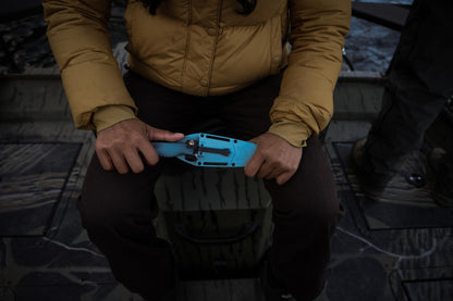 Benchmade 18050S Intersect Serrated 2.68" CPM-Magnacut Blue Santoprene Compact Fixed Blade Knife
