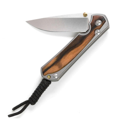 Chris Reeve Small Sebenza 31 Macassar Ebony 2.99" Magnacut Titanium Folding Knife S31-1116