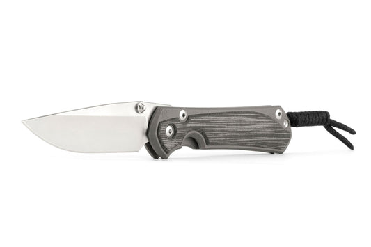 Chris Reeve Small Sebenza 31 Black Canvas Micarta 2.99" S45VN Titanium Folding Knife S31-1200