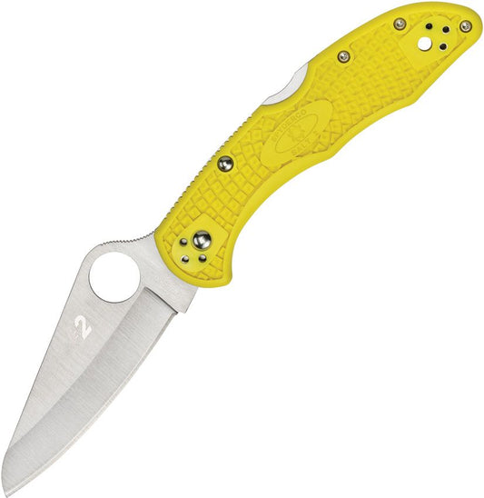Spyderco Salt 2 Yellow FRN 3" H-2 Rustproof Folding Knife C88PYL2
