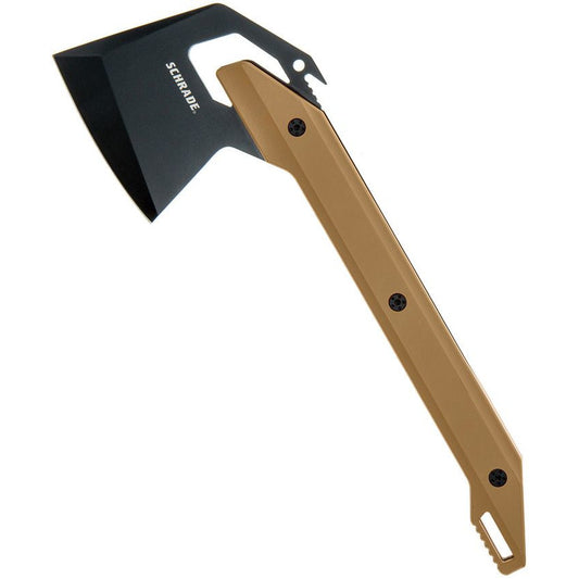 Schrade Frontier 12" Axe with Full-Tang Tan GFN Handle and Nylon Sheath