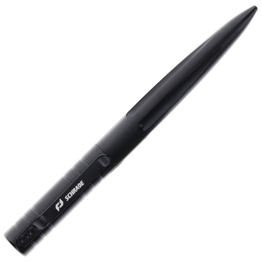 Schrade Delta-Class Reckon 5.75" Black Aluminium Tactical Defence Pen