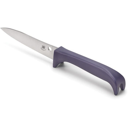 Spyderco Counter Puppy 3.48" 7Cr17 Purple Standing Kitchen Knife K20PPR