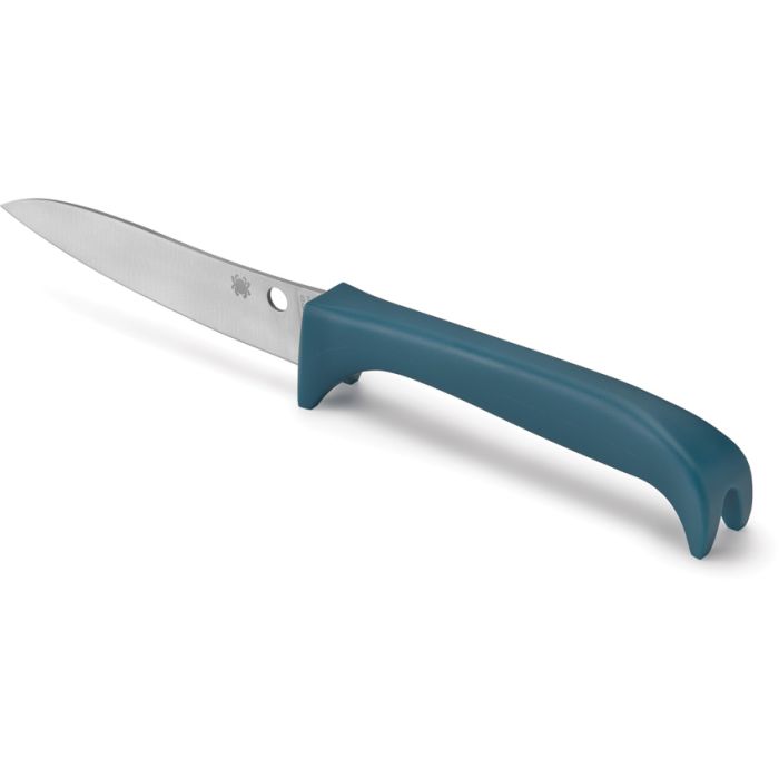 Spyderco Counter Critter 3.95" 7Cr17 Blue Standing Kitchen Knife K21PBL