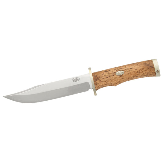 Fallkniven SK6L 'Krut' 6.2" Lam.CoS Knife Curly Birch Handle with Leather Sheath