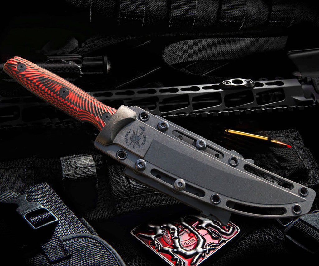 Spartan Ronin Torii 6.5" D2 Red/Black G10 Fixed Blade Knife
