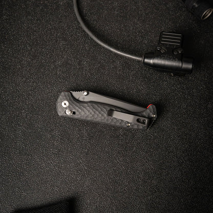 Toor Knives Dropwing Crossbar Lock 3.5" CPM Magnacut GunKote Shadow Black G10 Folding Knife