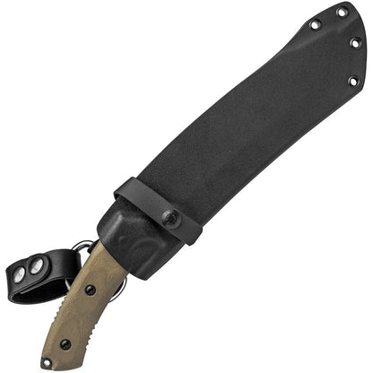 TOPS Tundra Trekker 9" Kukri Sawback Fixed Blade Knife with Dangler Sheath TDTK-01