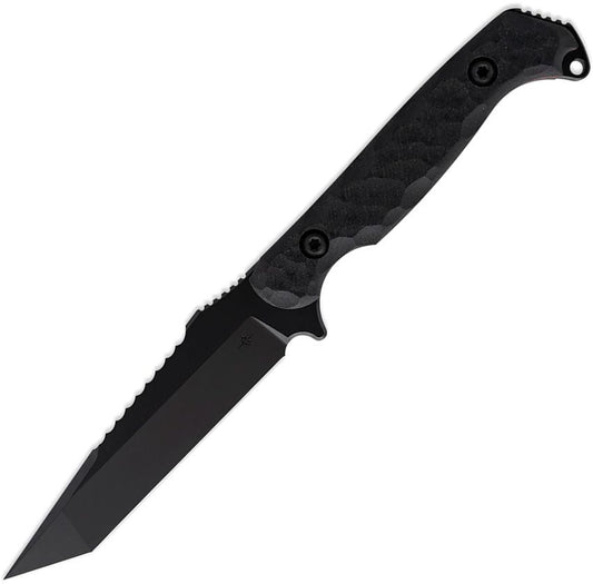 Toor Knives Darter T 4.25" CPM-M4 Shadow Black KG GunKote Black/Red G10 Fixed Blade Knife