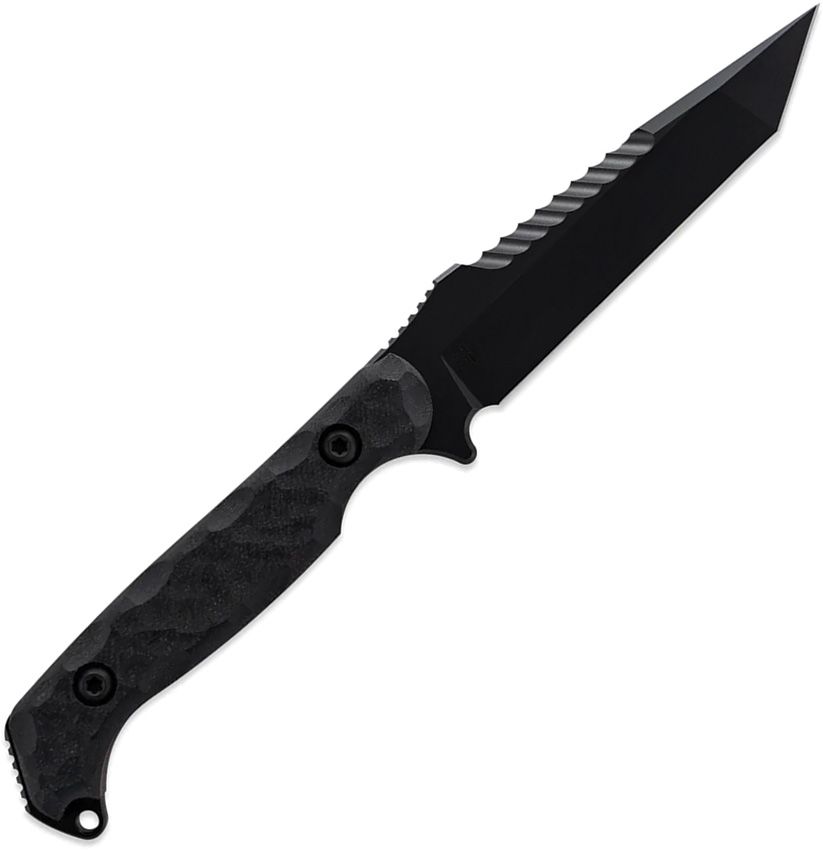 Toor Knives Darter T 4.25" CPM-M4 Shadow Black KG GunKote Black/Red G10 Fixed Blade Knife