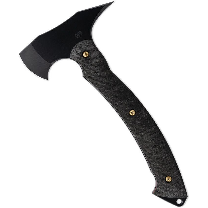Toor Limited Edition Heavy Metal Tomahawk D2 GunKote Carbon Fiber Handle Axe