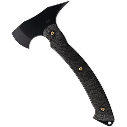 Toor Limited Edition Heavy Metal Tomahawk D2 GunKote Carbon Fiber Handle Axe