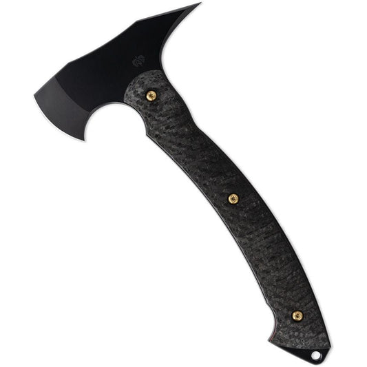 Toor Limited Edition Heavy Metal Tomahawk D2 GunKote Carbon Fiber Handle Axe