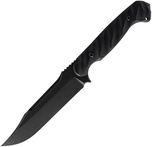 Toor Knives Valor MK1 5.5" CPM-CruWear Bomber Black G10 War Wedge Fixed Blade Knife