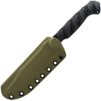 Toor Knives Valor MK1 5.5" CPM-CruWear Bomber Black G10 War Wedge Fixed Blade Knife