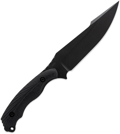 Toor Knives Raven 5.5" CPM-3V Carbon Black G10 Breacher Ball Fixed Blade Knife