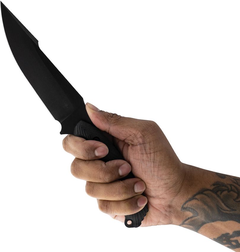 Toor Knives Raven 5.5" CPM-3V Carbon Black G10 Breacher Ball Fixed Blade Knife