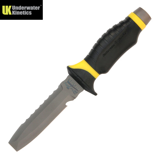 Underwater Kinetics Blue Tang Titanium Rustproof Yellow Blunt-Tip Dive Knife