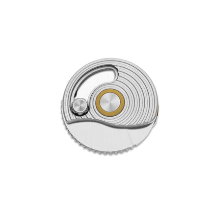Kizer Snail-Trail AEB-L Matte Silver Aluminum Pocket Coin Knife V2757A3