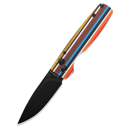 Kizer Original Serape 2.98" 154CM Multicolour G10 Button-Lock Folding Knife V3605C1
