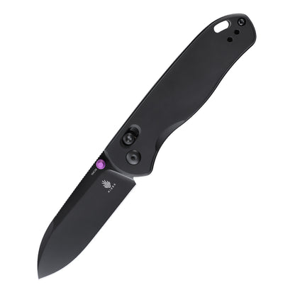 Kizer Drop Bear Clutch-Lock 2.97" 154CM Black Aluminum Folding Knife V3619C2