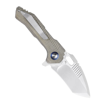 Kizer Mini Paragon 3.43" 154CM Green Micarta Folding Knife V4600C1