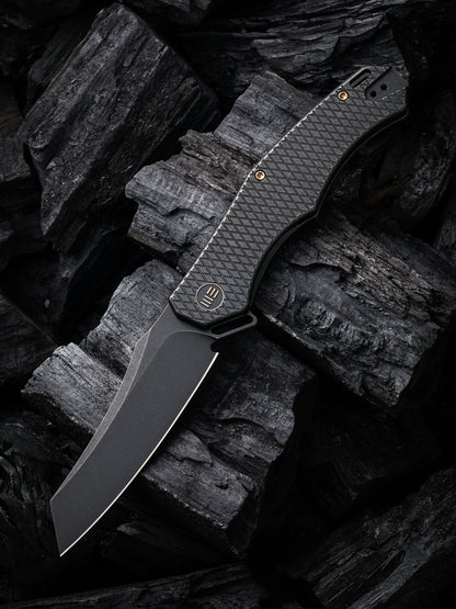 WE Viking Tactics RekkeR 3.61" CPM 20CV Black Stonewashed Titanium Folding Knife by Kyle Lamb WE22010G-1