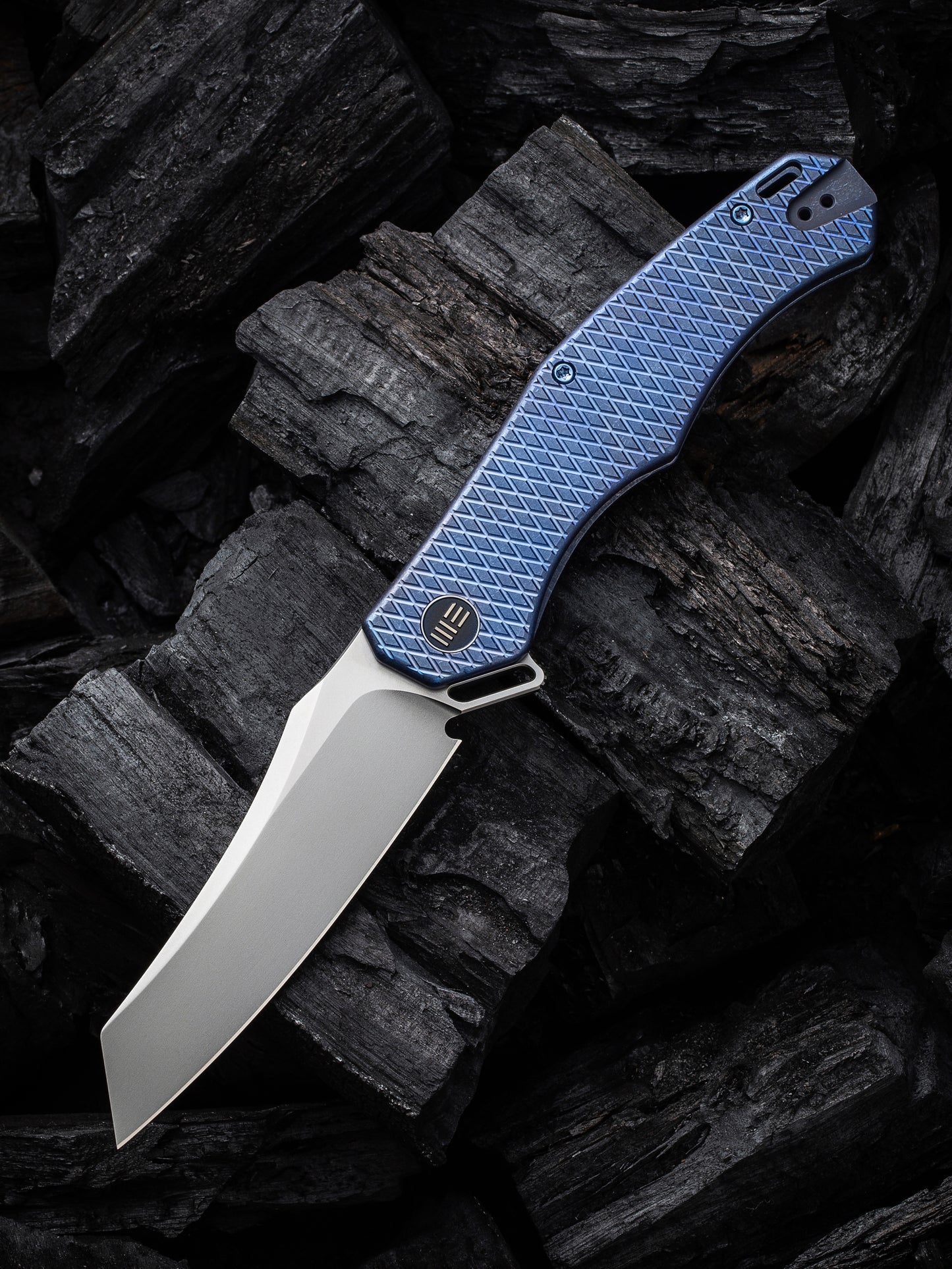 WE Viking Tactics RekkeR 3.61" CPM 20CV Blue Titanium Folding Knife by Kyle Lamb WE22010G-4