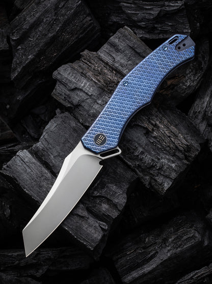 WE Viking Tactics RekkeR 3.61" CPM 20CV Blue Titanium Folding Knife by Kyle Lamb WE22010G-4