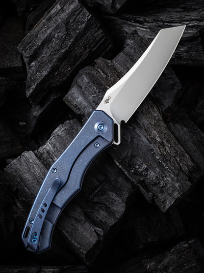 WE Viking Tactics RekkeR 3.61" CPM 20CV Blue Titanium Folding Knife by Kyle Lamb WE22010G-4
